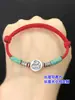Plata Pura s999 Cuentas Separadas de Rosa Retro Agujero Grande Cuentas Redondas Cuentas Planas Pulsera de Cuerda Trenzada para Mano Pulsera Accesorios Hechos a Mano diy