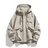 Chaquetas de Moda Primavera y Otoño 2024 para Hombres y Mujeres, Nuevos Abrigos con Capucha Versátiles de Corte Amplio, Rompevientos Estilo Pareja Serie Montaña
