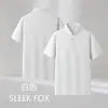 Moda Verano 2025 Color Sólido Cuello Solapa Ropa de Trabajo Cómoda Adelgazante Camisa Publicitaria Popular Juvenil Negocios Camisa POLO Hombre