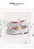 Zapatos Brillantes Zapatos de Princesa para Niñas Zapatos de Salón de Cristal Otoño 2026 Nuevos Zapatos de Cuero de Suela Suave para Niñas Pequeñas
