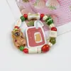 Pulsera de cerámica de Jingdezhen, nueva y que no se decolora, para estudiantes mujeres, pulsera de cuentas de estilo antiguo, pulsera de cerámica fresca y moderna