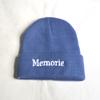 Gorro de punto rizado con bordado de letras estilo europeo y americano para hombre y mujer, gorro de calle para el frío, gorro de lana cálido retro para otoño e invierno.