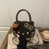 Bolso Bandolera de Gato Lindo de Dibujos Animados para Mujer, Diseño de Nicho, Bolso de Mano de Moda y Texturizado, Bolso Pequeño Exquisito y Versátil