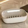 Plato de Jabón Estilo Japonés de Doble Capa Desagüe para Lavabo de Baño Plato de Jabón Estante Grande para Almacenamiento de Jabón Estante de Drenaje de Doble Capa
