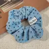 Scrunchie de Renda Estilo Coreano para Mulheres 2026 Novo Estilo Elástico de Cabelo Estilo Preguiçoso Corda de Cabelo Grande Acessório para Coque Flor de Cabelo