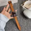 Aplicable a Correa de Reloj Magnética con Cierre de Hebilla Patrón Caballo Loco para Apple iWatch S1011 Cubierta de Cuero de Silicona 20/2