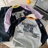 Camada Base de Outono Infantil Muno Algodão Puro Roupa Infantil Meninos Estilo Coreano Versátil Manga Raglan Bebê Desenho Animado Fofo Top
