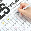 Calendário de Parede 2026 Planejador Diário Calendário Inglês Transfronteiriço com Quatro Adesivos de Marcação