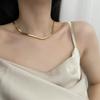Collar de mujer de acero de titanio que no se decolora estilo nuevo pieza Salin cadena simple cadena cubana collar de alta calidad para mujer cadena simple para clavícula