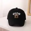 Gorra de Béisbol Infantil Primavera Bordado de Letra Inglesa Estilo Occidental Moda Versátil Sombrero de Sol para Bebés Niños y Niñas Tendencia