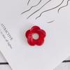 26mm Divertido Pequeño Fresco Simple Resina Medio Agujero Flor Accesorios Pendientes Pendientes Material Básico Joyería DIY Lote