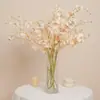 Flores artificiales de eucalipto plateado de tallo largo, estilo ins nórdico, para sala de estar y mesa de comedor, decoración de arreglo para jarrón alto
