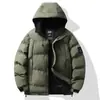 Chaqueta de Algodón Gruesa con Capucha para Hombre, Chaqueta Cálida tipo 'Pan' para Exteriores, Abrigo Holgado Casual