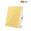 Interruptor WiFi Tuya + Bluetooth Modo Dual Control Remoto por App de Smartphone Panel Táctil Interruptor Universal para Cables Neutro y de Fase