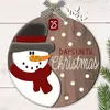 Decoración Navideña Personalizada Transfronteriza Actividad de Madera Cuenta Regresiva Adornos para Árbol de Navidad Regalos de Navidad Artesanías de Madera