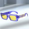 Nuevas gafas de sol cuadradas transfronterizas 2023, gafas de sol de calle versátiles de diseñador de marca simple de moda europea y americana para mujer