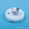 Capa de Neve Celebre Ciberneticamente Universal para Copo Espessada de Silicone de Grau Alimentício Ecológica Tampa Criativa para Caneca Copo de Água com Furo para Colher