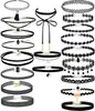 Amazon Ins Set de Collar de Encaje Creativo Cadena Clavícula Joyería Simple Gótica Europea y Americana