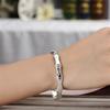 Deseo oferta especial versátil de moda pulsera de bambú plateada pulsera de bambú simple brillante japonesa y coreana