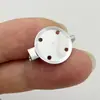 Broche Redondo Perforado Cosido a Mano Base de Flor de Cobre Pin Base Disco Pin Joyería DIY Accesorios para Ropa Venta al por Mayor