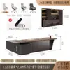 Conjunto de mesa de escritório e cadeira de escritório, mesa executiva de escritório simples, moderna, de luxo leve, de alta qualidade para presidente e CEO