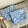 Bolso de Cosméticos Jacquard con Relieve Fresco de Nuevo Estilo, Bolso Portátil de Gran Capacidad para Artículos de Tocador, Bolso de Mano Estilo Ins