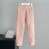 Pantalones Térmicos Antibacterianos 7A para Niñas de Cintura Alta Esenciales para Uniforme Escolar Infantil Pantalones de Algodón Leggings de Lana de Seda Pantalones de Otoño Pantalones de Capa Base