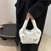2025 Invierno Peluche Lindo Bolso Gran Capacidad Nuevo Mini Estilo Bolso de Hombro Peluche Portátil Bolso de Cubo