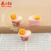 Nuevo Gatito DIY Pegamento Crema Resina Accesorios Adornos Accesorios para el Cabello Llavero Esmaltado Colgante para Funda de Teléfono