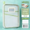 Bolsa Classificadora em L Bolsa de Arquivo Transparente Zíper Malha Abertura Grande Mochila de Estudante Bolsa para Livros Bolsa de Armazenamento