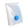 Bolsa de compresión al vacío azul transparente para almacenamiento transfronterizo, adecuada para aspirar y guardar chamarras de plumas, edredones y artículos para mudanza