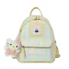 Linda mochila de comercio exterior para mujer, nuevo modelo de verano 2026, estilo fresco y juvenil, bolsa de cuadros para viajes y salidas