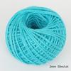 Cuerda de cáñamo de colores cuerda para manualidades DIY cuerda para embalaje hecho a mano decoración de cuerda de cáñamo florero funda para taza de arpillera venta al por mayor de fábrica