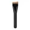 Brocha para Base de Maquillaje Curva de Media Luna, Brocha de Maquillaje Curva Cola de Pez, Cabeza Plana, Ultra Delgada, No Absorbe Polvo, Brocha para Base de Maquillaje Líquida Sin Marcas, Herramienta de Belleza