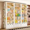 Estante de Livros de Aço Integrada Montada na Parede de Piso Rack de Armazenamento Sala de Estar Multicamadas Casa Estante de Livros Infantil Estante de Ferro