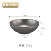 Directamente para el antiguo tazón de sopa de acero inoxidable 304 retro, tazón de fideos anti-escaldaduras, tazón de polvo de caracol, tazón de fideos fríos, restaurante de fideos especial