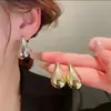Brincos de Gota de Água Europeus e Americanos de Verão Exagerados, Brincos Leves Galvanizados, High-End, Estilo Frio, Brincos Elegantes Únicos para Mulheres