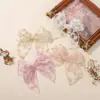 Horquillas Bordadas de Venta Caliente Transfronterizas, Accesorios para el Cabello con Lazos Estampados, Accesorios Sencillos de Encaje con Forma de Cola de Golondrina para Niños 5107