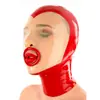 Casco Sexy de Látex Máscara de Látex Máscara de Fiesta Boca Curva Moda Casco Sexy
