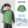 Camiseta de Manga Larga con Bloques de Color Estilo Europeo para Niños Casual Otoño 2026 Nueva Ropa para Niños Pequeños Top Primavera y Otoño