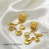 Pendientes de Estilo Europeo y Americano de Lujo Ligero Transfronterizos, Pendientes con Forma Geométrica de Línea Diseño de Estrella de Mar, Pendientes Versátiles y de Alta Gama para Mujer