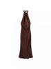 Comercio exterior al por mayor de ropa de mujer 2024 verano estilo europeo y americano moda vestido sin espalda textura de satén de seda 3274548