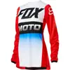 F Seda de Leche Manga Larga Deporte Todoterreno Ciclismo Tallas Grandes Secado Rápido Ropa para Bicicleta Motocicleta Top para Mujer