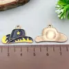 Pingentes Charms Série Chapéu de Cowboy Ocidental e Botas com Gotejamento de Óleo em Liga para Pulseira Colar DIY Acessórios de Joias Transfronteiriços