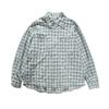 Northern Boundary Marca de Moda Americana para Hombre Otoño 2025 Nueva Camisa de Cuadros para Hombre Chaqueta Camisa de Manga Larga Retro con Bolsillo