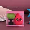 Creativo Lindo Bola Molienda Calabaza Gotas de Agua Forma Especial Huevo de Belleza Set Doble Uso Seco y Húmedo Huevo de Maquillaje Color Herramienta de Maquillaje Belleza