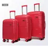 Conjunto de Bagagem de Três Peças em Material PP para Viagens de Lazer, Mala de Rodinha de Grande Capacidade, Mala de Viagem com Cadeado de Combinação de Grande Capacidade Venda por Atacado