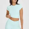 Tops Deportivos Delgados Transfronterizos para Yoga y Deportes al Aire Libre para Mujer, Camisetas de Manga Larga de Secado Rápido, Ropa de Yoga Ajustada para Fitness, Running y Entrenamiento