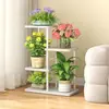 Rack de flores Sala de estar Varanda de chão Rack de armazenamento de flores 2024 Novo suporte para vasos de flores Planta de ferro carnudo multicamadas