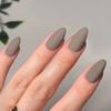 Ventas Directas de Fábrica Color Puro Tacto Mate Manicura al por Mayor Piezas de Manicura Uñas Terminadas Portables Uñas Cortas Uñas